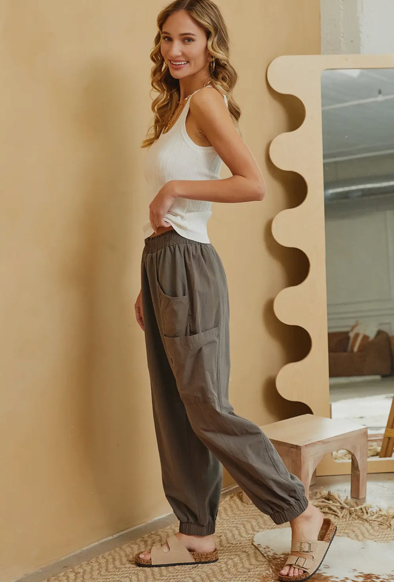 Wide leg jogger pants – Hazeltide